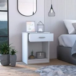 FM Furniture Pictor Nightstand, One Drawer, Lower Shelf, Superior Top Coffee & Side Tables Light Grey 15 FM Furniture Pictor Nightstand, One Drawer, Lower Shelf, Superior Top Coffee & Side Tables Light Grey -FM Furniture Shop unnamed file 102