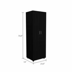 FM Furniture Glasgow Armoire, One Cabinet, Two Shelves Storage & Organization Black 15 FM Furniture Glasgow Armoire, One Cabinet, Two Shelves Storage & Organization Black -FM Furniture Shop unnamed file 1047