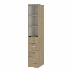 FM Furniture Preston Linen Cabinet, Three Shelves, Four Drawers Storage & Organization Light Pine/white 7 FM Furniture Preston Linen Cabinet, Three Shelves, Four Drawers Storage & Organization Light Pine/white -FM Furniture Shop unnamed file 1070