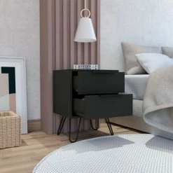 FM Furniture Nuvo Nightstand, Two Drawers, Hairpin Legs Coffee & Side Tables Light Oak 15 FM Furniture Nuvo Nightstand, Two Drawers, Hairpin Legs Coffee & Side Tables Light Oak -FM Furniture Shop unnamed file 111