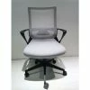 FM Furniture Cairns Medium Back Revolving Ergonomic Office Chair Accent Chairs White/black