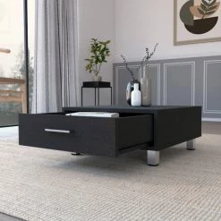FM Furniture Kabul Coffee Table, Four Legs, One Drawer Coffee & Side Tables Black Wengue -FM Furniture Shop unnamed file 117