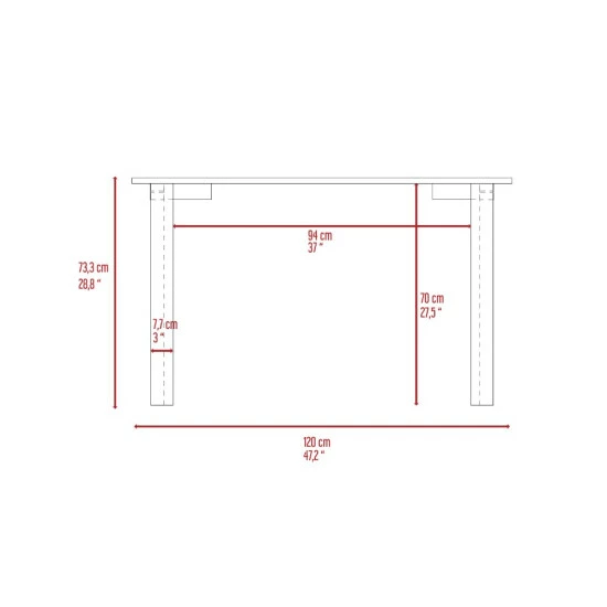 FM Furniture Marrakech Writing Desk, Four Steel Legs Coffee & Side Tables Mahogany 8 FM Furniture Marrakech Writing Desk, Four Steel Legs Coffee & Side Tables Mahogany - Image 8