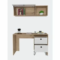 FM Furniture Cartagena Office Set, One Cabinet, One Shelf Complement, Two Drawers Storage & Organization Light Oak - White 7 FM Furniture Cartagena Office Set, One Cabinet, One Shelf Complement, Two Drawers Storage & Organization Light Oak - White -FM Furniture Shop unnamed file 1223