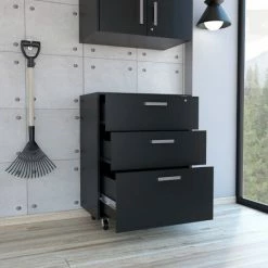 FM Furniture Penny Storage Cabinet, Three Drawers , Four Casters Storage & Organization Black Wengue 15 FM Furniture Penny Storage Cabinet, Three Drawers , Four Casters Storage & Organization Black Wengue -FM Furniture Shop unnamed file 1232