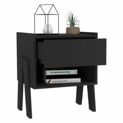 FM Furniture Hyacinth Nightstand, One Drawer, Open Shelf Coffee & Side Tables Black Wengue 11 FM Furniture Hyacinth Nightstand, One Drawer, Open Shelf Coffee & Side Tables Black Wengue -FM Furniture Shop unnamed file 1271