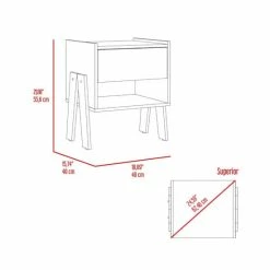 FM Furniture Hyacinth Nightstand, One Drawer, Open Shelf Coffee & Side Tables Black Wengue 14 FM Furniture Hyacinth Nightstand, One Drawer, Open Shelf Coffee & Side Tables Black Wengue -FM Furniture Shop unnamed file 1274