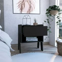 FM Furniture Hyacinth Nightstand, One Drawer, Open Shelf Coffee & Side Tables Black Wengue 16 FM Furniture Hyacinth Nightstand, One Drawer, Open Shelf Coffee & Side Tables Black Wengue -FM Furniture Shop unnamed file 1276