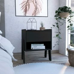 FM Furniture Hyacinth Nightstand, One Drawer, Open Shelf Coffee & Side Tables Black Wengue 17 FM Furniture Hyacinth Nightstand, One Drawer, Open Shelf Coffee & Side Tables Black Wengue -FM Furniture Shop unnamed file 1277