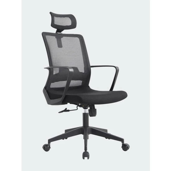 FM Furniture Townsville Full Back Revolving Ergonomic Office Chair Accent Chairs Black 2 FM Furniture Townsville Full Back Revolving Ergonomic Office Chair Accent Chairs Black - Image 2