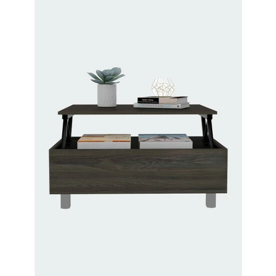 FM Furniture Boston Lift Top Coffee Table Coffee & Side Tables Dark Brown 5 FM Furniture Boston Lift Top Coffee Table Coffee & Side Tables Dark Brown - Image 5
