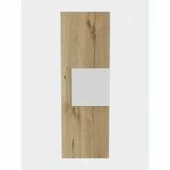 FM Furniture Nottingham Medicine Cabinet, Three Interior Shelves Storage & Organization Light Oak - White