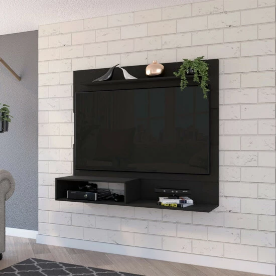 FM Furniture Cabos Floating Entertainment Center For TV´s Up 55", One Upper Shelf, Two Shelves Light Pine 1 FM Furniture Cabos Floating Entertainment Center For TV´s Up 55", One Upper Shelf, Two Shelves Light Pine