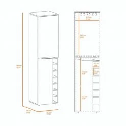 FM Furniture Maya Tall Bar Cabinet, Seven Wine Cubbies, Extendable Shelf, Double Door Cabinet Storage & Organization Black Wengue 15 FM Furniture Maya Tall Bar Cabinet, Seven Wine Cubbies, Extendable Shelf, Double Door Cabinet Storage & Organization Black Wengue -FM Furniture Shop unnamed file 1548