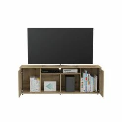 FM Furniture Redding TV Stand With Laminate For TVs Up To 65'' Light Oak