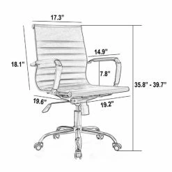 FM Furniture Brisbane Medium Back Revolving Ergonomic Office Chair Accent Chairs Black 7 FM Furniture Brisbane Medium Back Revolving Ergonomic Office Chair Accent Chairs Black -FM Furniture Shop unnamed file 1871