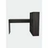 FM Furniture Detroit L-Shaped Desk, Six Shelves Coffee & Side Tables Carbon Espresso