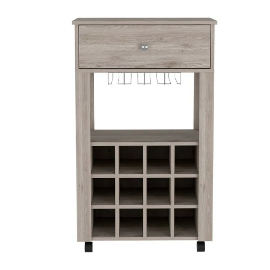FM Furniture Hamburg Coffee Table, One Open Shelf, One Drawer Coffee & Side Tables Dark Walnut 2 FM Furniture Hamburg Coffee Table, One Open Shelf, One Drawer Coffee & Side Tables Dark Walnut - Image 2