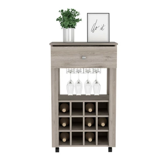 FM Furniture Hamburg Coffee Table, One Open Shelf, One Drawer Coffee & Side Tables Dark Walnut 3 FM Furniture Hamburg Coffee Table, One Open Shelf, One Drawer Coffee & Side Tables Dark Walnut - Image 3