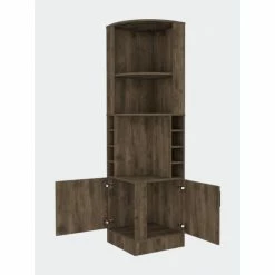 FM Furniture Bookcase Athina, Multiple Shelves Storage & Organization White/light Pine