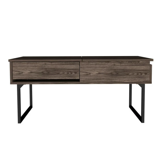 FM Furniture Hamilton Liftable Top Coffee Table, One Drawer Coffee & Side Tables Dark Walnut 5 FM Furniture Hamilton Liftable Top Coffee Table, One Drawer Coffee & Side Tables Dark Walnut - Image 5
