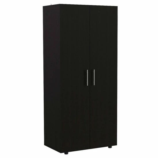 FM Furniture Texas Clothing Armoire Cabinet Black Wengue 2 FM Furniture Texas Clothing Armoire Cabinet Black Wengue - Image 2