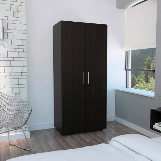 FM Furniture Texas Clothing Armoire Cabinet Black Wengue 5 FM Furniture Texas Clothing Armoire Cabinet Black Wengue - Image 5