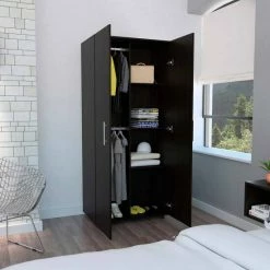 FM Furniture Texas Clothing Armoire Cabinet Black Wengue 12 FM Furniture Texas Clothing Armoire Cabinet Black Wengue -FM Furniture Shop unnamed file 340