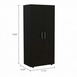 FM Furniture Texas Clothing Armoire Cabinet Black Wengue 13 FM Furniture Texas Clothing Armoire Cabinet Black Wengue -FM Furniture Shop unnamed file 341