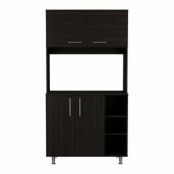FM Furniture Colorado Pantry Cabinet, Three Open Shelves White