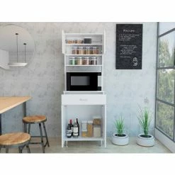 FM Furniture Bay Area Pantry, Two Door Cabinets, One Drawer, Four Adjustable Metal Legs Tools & Accessories Black Wengue 15 FM Furniture Bay Area Pantry, Two Door Cabinets, One Drawer, Four Adjustable Metal Legs Tools & Accessories Black Wengue -FM Furniture Shop unnamed file 490