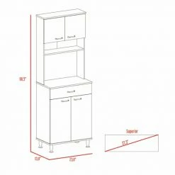 FM Furniture Bay Area Pantry, Two Door Cabinets, One Drawer, Four Adjustable Metal Legs Tools & Accessories Black Wengue 19 FM Furniture Bay Area Pantry, Two Door Cabinets, One Drawer, Four Adjustable Metal Legs Tools & Accessories Black Wengue -FM Furniture Shop unnamed file 494