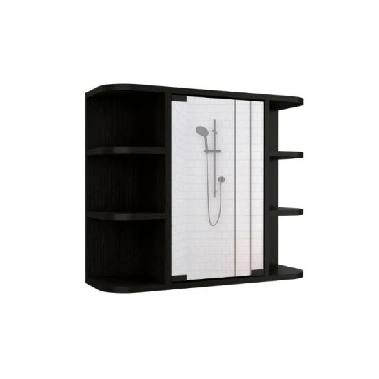 FM Furniture Valdez Medicine Cabinet With Six Shelves And Mirror Cabinet Bath Accessories White 4 FM Furniture Valdez Medicine Cabinet With Six Shelves And Mirror Cabinet Bath Accessories White - Image 4