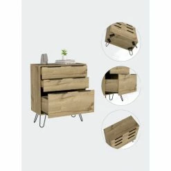 FM Furniture Praga Dresser, Three Drawers, Superior Top, Hairpin Legs Storage & Organization Light Oak 13 FM Furniture Praga Dresser, Three Drawers, Superior Top, Hairpin Legs Storage & Organization Light Oak -FM Furniture Shop unnamed file 614