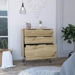 FM Furniture Praga Dresser, Three Drawers, Superior Top, Hairpin Legs Storage & Organization Light Oak 15 FM Furniture Praga Dresser, Three Drawers, Superior Top, Hairpin Legs Storage & Organization Light Oak -FM Furniture Shop unnamed file 616