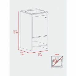 FM Furniture Chariot Free Standing Vanity Cabinet, One Open Shelf Storage & Organization White 8 FM Furniture Chariot Free Standing Vanity Cabinet, One Open Shelf Storage & Organization White -FM Furniture Shop unnamed file 622