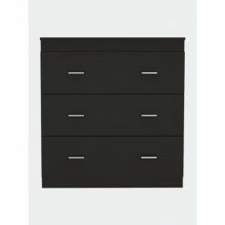 FM Furniture Dove Three Drawer Dresser, Superior Top Storage & Organization White