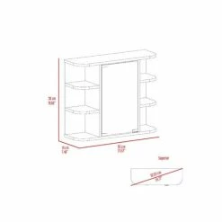 FM Furniture Valdez Medicine Cabinet With Six Shelves And Mirror Cabinet Bath Accessories White 17 FM Furniture Valdez Medicine Cabinet With Six Shelves And Mirror Cabinet Bath Accessories White -FM Furniture Shop unnamed file 65