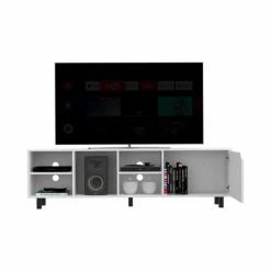 FM Furniture Native TV Stand For TV'S Up 70", Four Open Shelves, Five Legs White 11 FM Furniture Native TV Stand For TV'S Up 70", Four Open Shelves, Five Legs White -FM Furniture Shop unnamed file 661