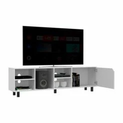FM Furniture Native TV Stand For TV'S Up 70", Four Open Shelves, Five Legs White 12 FM Furniture Native TV Stand For TV'S Up 70", Four Open Shelves, Five Legs White -FM Furniture Shop unnamed file 662