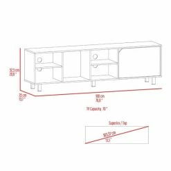 FM Furniture Native TV Stand For TV'S Up 70", Four Open Shelves, Five Legs White 16 FM Furniture Native TV Stand For TV'S Up 70", Four Open Shelves, Five Legs White -FM Furniture Shop unnamed file 666