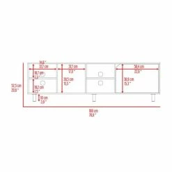 FM Furniture Native TV Stand For TV'S Up 70", Four Open Shelves, Five Legs White 17 FM Furniture Native TV Stand For TV'S Up 70", Four Open Shelves, Five Legs White -FM Furniture Shop unnamed file 667