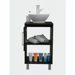 FM Furniture Malibu Single Bathroom Vanity, Single Door Cabinet, One Open Shelf Bath Accessories Black Wengue 11 FM Furniture Malibu Single Bathroom Vanity, Single Door Cabinet, One Open Shelf Bath Accessories Black Wengue -FM Furniture Shop unnamed file 68