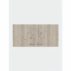 FM Furniture Rocco Wall Cabinet, Interior Shelf, Double Door Cabinet White / Light Grey