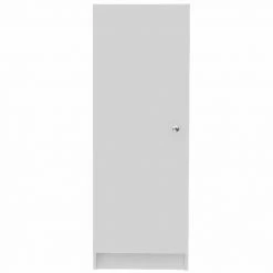 FM Furniture Miami, Signle Door Pantry, Four Shelves Storage & Organization White
