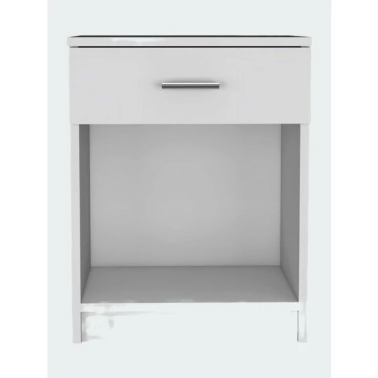 FM Furniture Pictor Nightstand, One Drawer, Lower Shelf, Superior Top Coffee & Side Tables Light Grey 1 FM Furniture Pictor Nightstand, One Drawer, Lower Shelf, Superior Top Coffee & Side Tables Light Grey