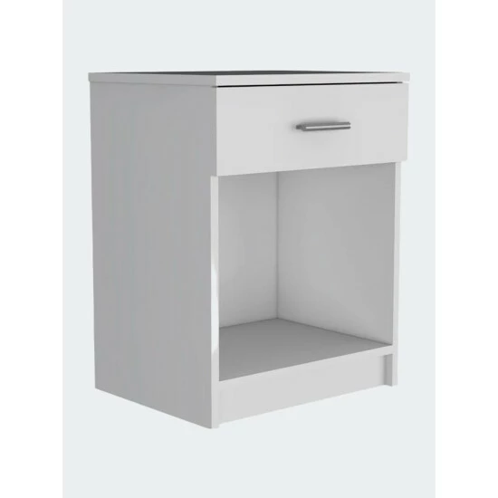 FM Furniture Pictor Nightstand, One Drawer, Lower Shelf, Superior Top Coffee & Side Tables Light Grey 2 FM Furniture Pictor Nightstand, One Drawer, Lower Shelf, Superior Top Coffee & Side Tables Light Grey - Image 2