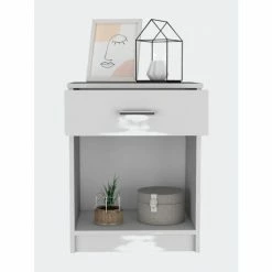FM Furniture Pictor Nightstand, One Drawer, Lower Shelf, Superior Top Coffee & Side Tables Light Grey 11 FM Furniture Pictor Nightstand, One Drawer, Lower Shelf, Superior Top Coffee & Side Tables Light Grey -FM Furniture Shop unnamed file 98