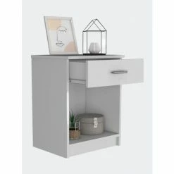 FM Furniture Pictor Nightstand, One Drawer, Lower Shelf, Superior Top Coffee & Side Tables Light Grey 12 FM Furniture Pictor Nightstand, One Drawer, Lower Shelf, Superior Top Coffee & Side Tables Light Grey -FM Furniture Shop unnamed file 99